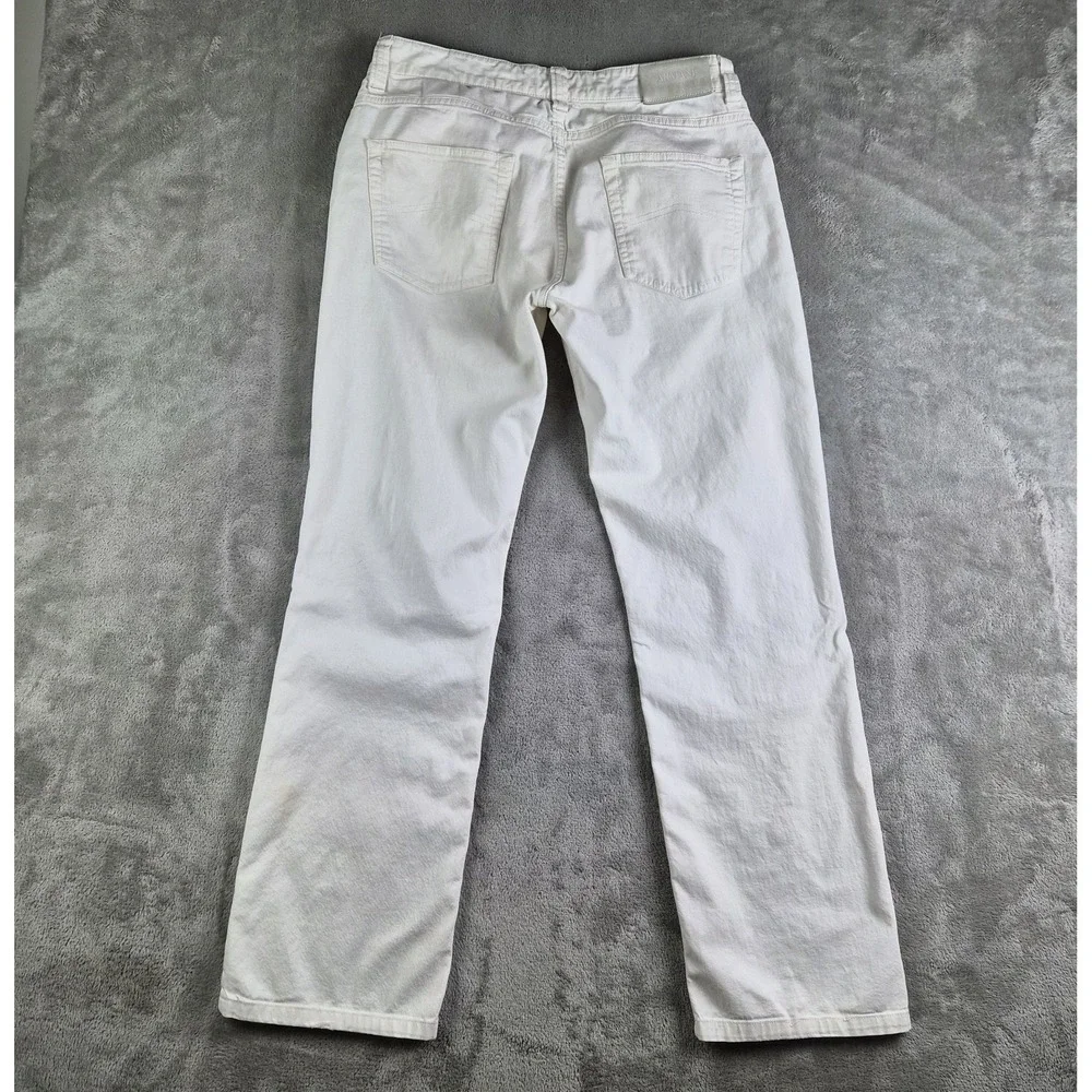 Armani Collezioni Jeans White Denim Slim Fit Stretch Straight Leg  J15 Luxury